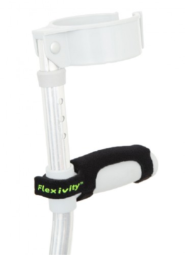 Flexivity Crutch Grip (Standard) on crutch